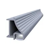 Profil banda led Listello LED.824.10.PKR2, aluminiu, pentru cabine dus, argintiu, 18 x 24 mm, 2,7 m