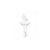 Decoratiune de Craciun balerina, plastic, 5.5 x 2 x 14 cm