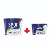 Vopsea superlavabila interior Spor, alb, 15 l + 2.5 l