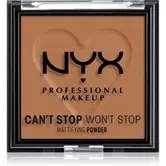 NYX Professional Makeup Can't Stop Won't Stop Mattifying Powder pudra matuire culoare 08 Mocha 6 g