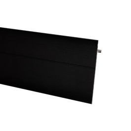 Profil de inchidere Shadow Gap SET S77, tip plinta, aluminiu, compatibil banda LED, negru, 80 x 3000 mm